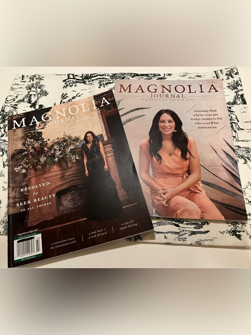 LOT OF 2 THE MAGNOLIA JOURNAL MAGAZINES.